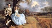 Thomas Gainsborough Portrait of Mr and Mrs Andrews Norge oil painting reproduction